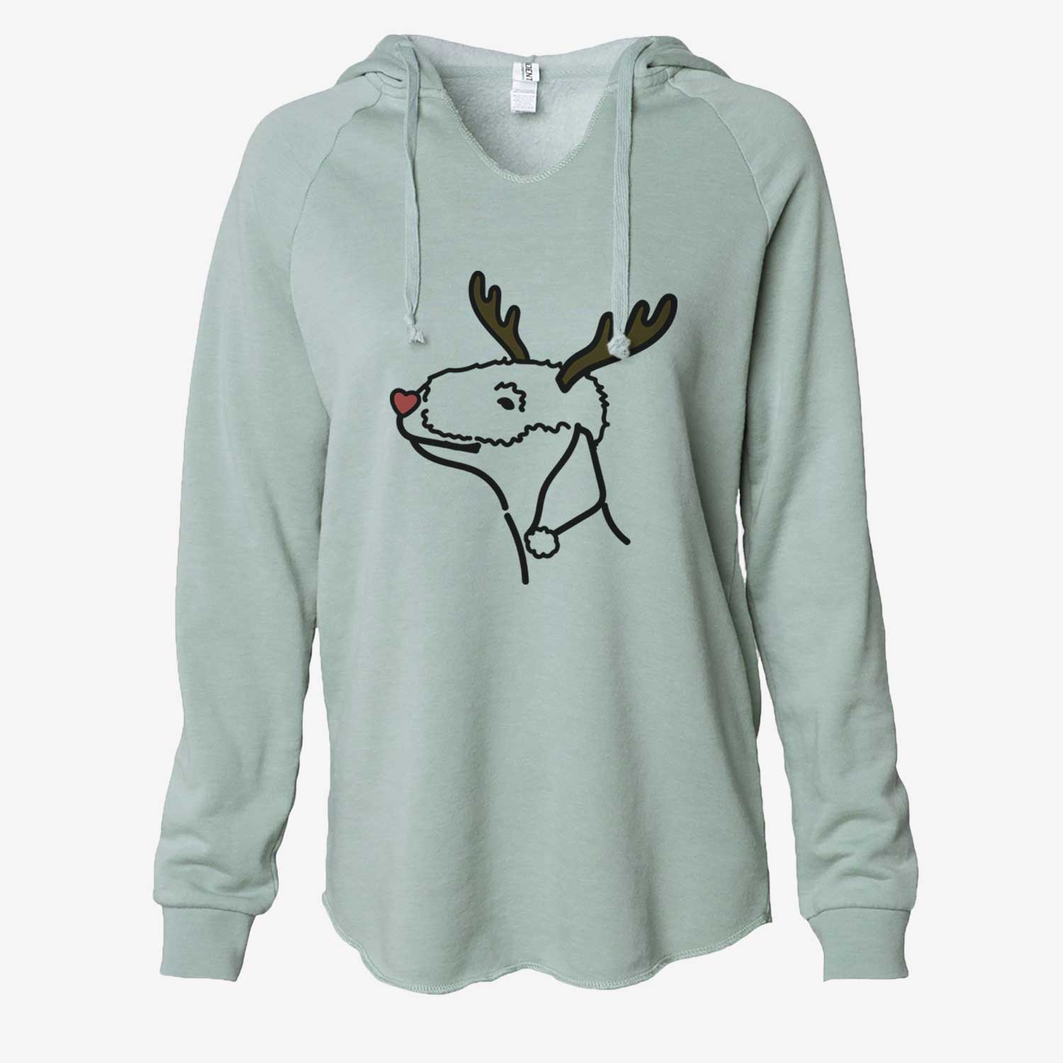 Red Nose Bedlington Terrier - Cali Wave Hooded Sweatshirt