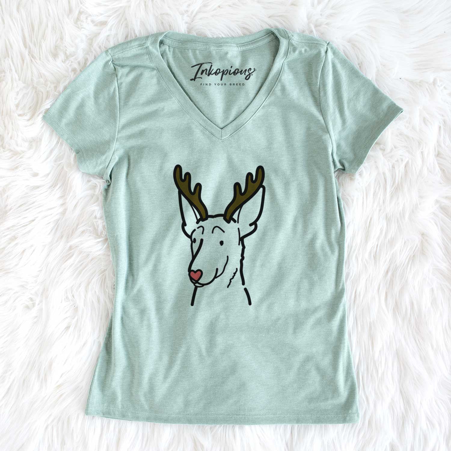 Red Nose Belgian Malinois - Women's V-neck Shirt