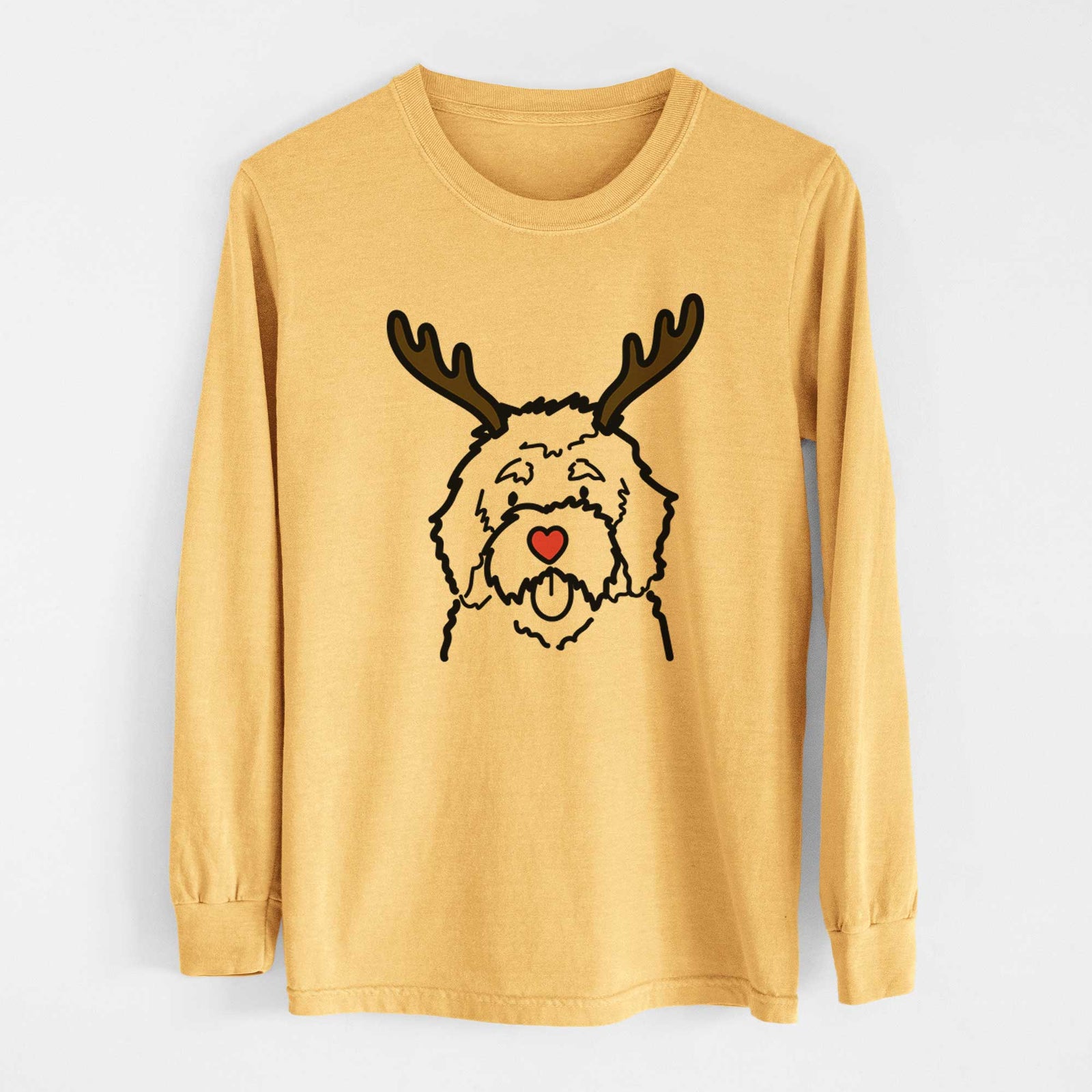 Red Nose Bernedoodle - Heavyweight 100% Cotton Long Sleeve