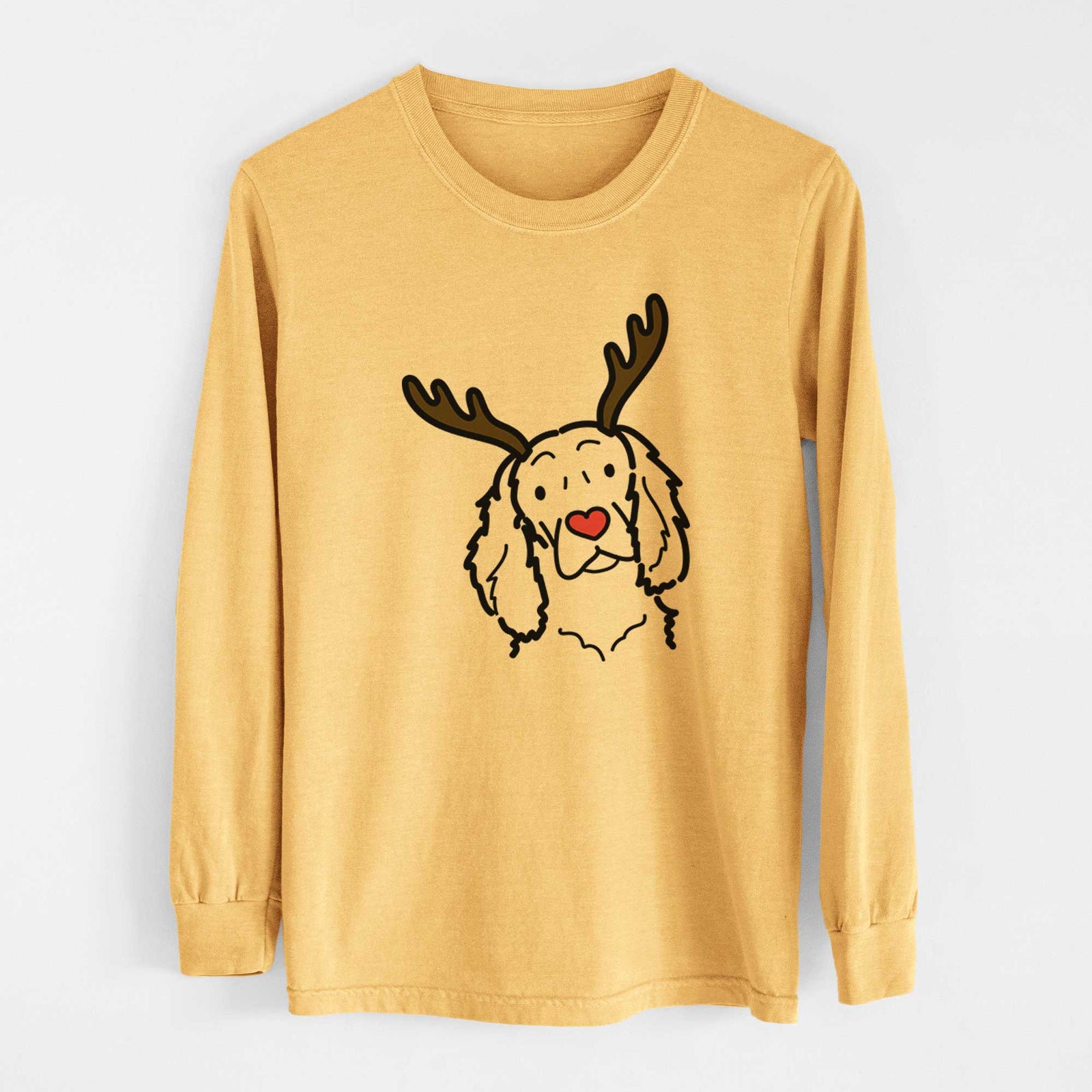 Red Nose Boykin Spaniel - Heavyweight 100% Cotton Long Sleeve