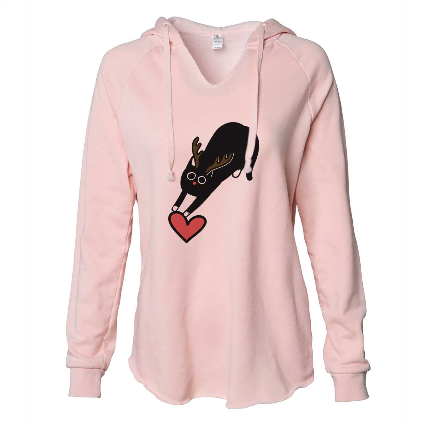 Red Nose Black Cat - Bug - Cali Wave Hooded Sweatshirt