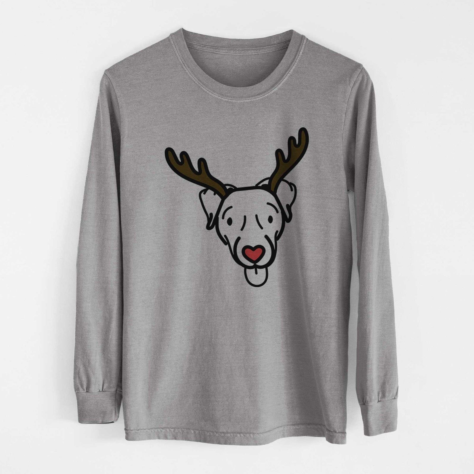 Red Nose Jack Russell Terrier - Cammy - Heavyweight 100% Cotton Long Sleeve