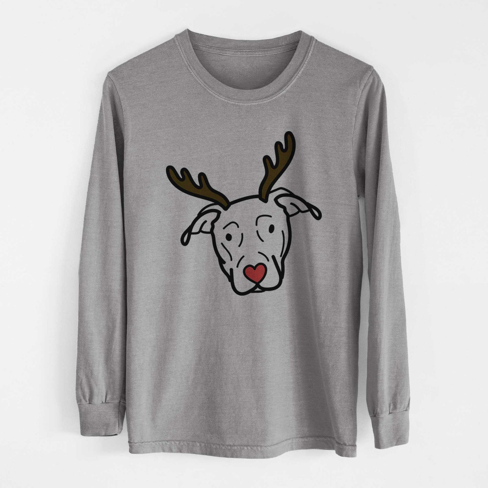 Red Nose Catahoula - Heavyweight 100% Cotton Long Sleeve