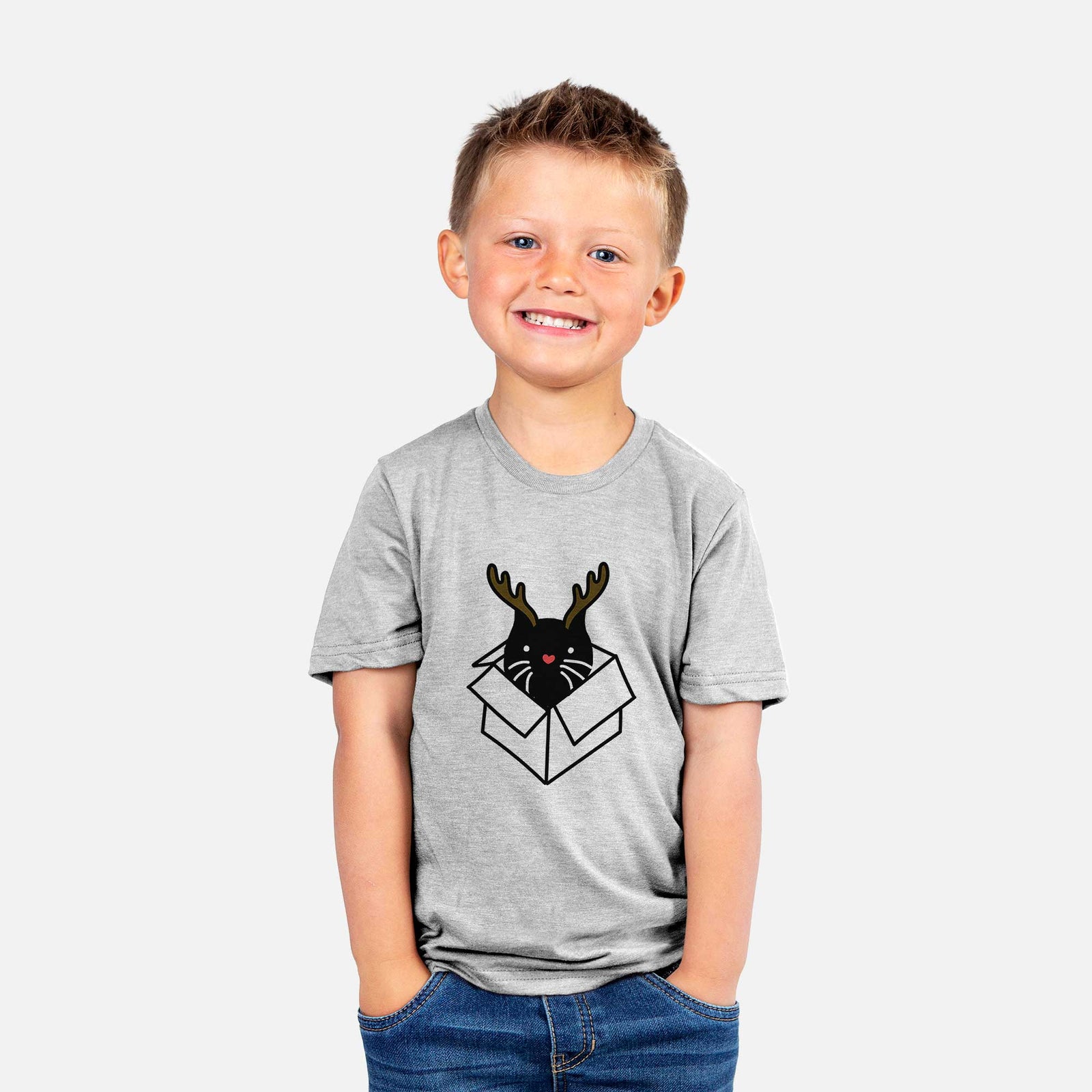 Red Nose Black Cat in a Box - Doc - Kids/Youth/Toddler Shirt