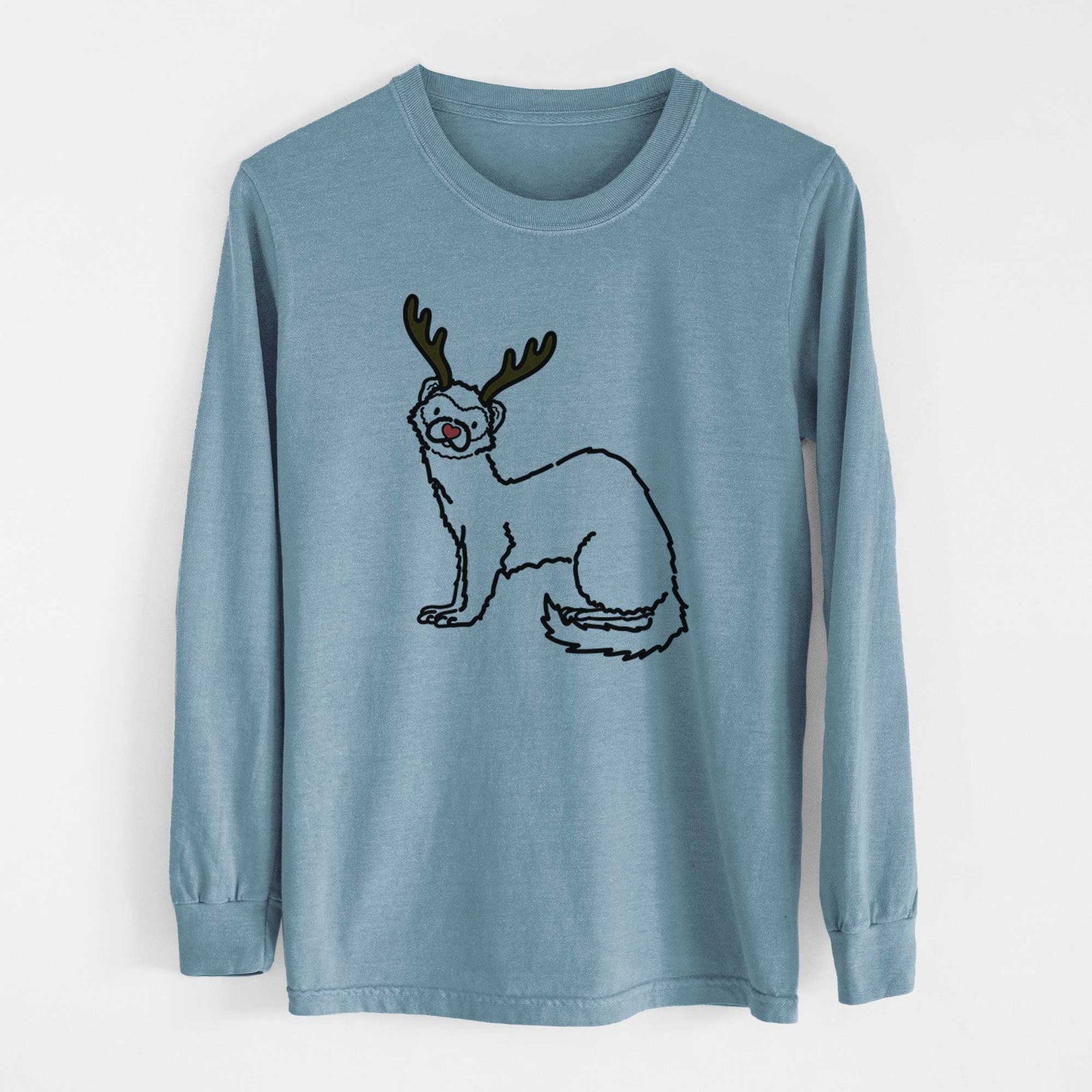 Red Nose Ferret - Fern - Heavyweight 100% Cotton Long Sleeve