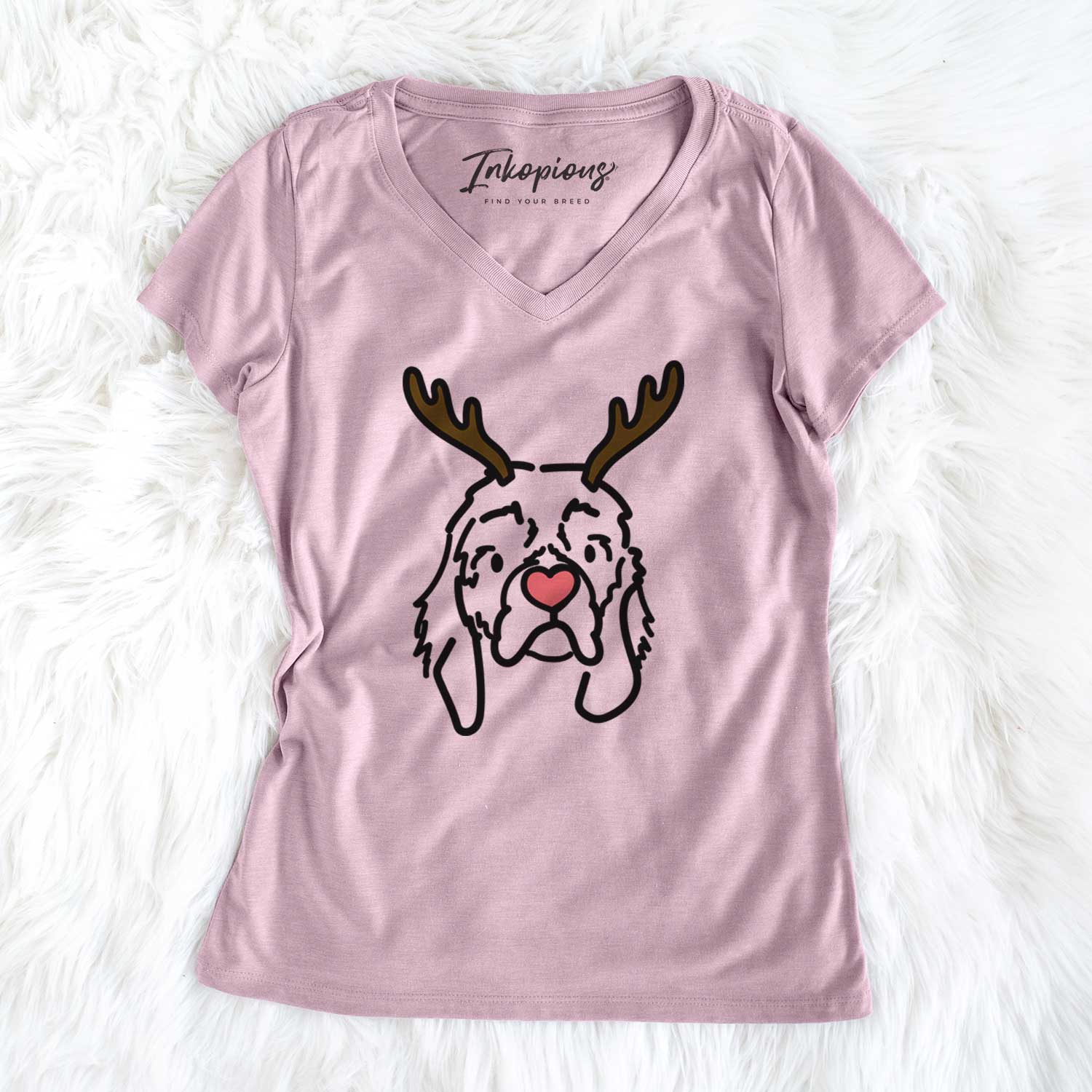 Red Nose Cocker Spaniel - GiGi - Women's V-neck Shirt