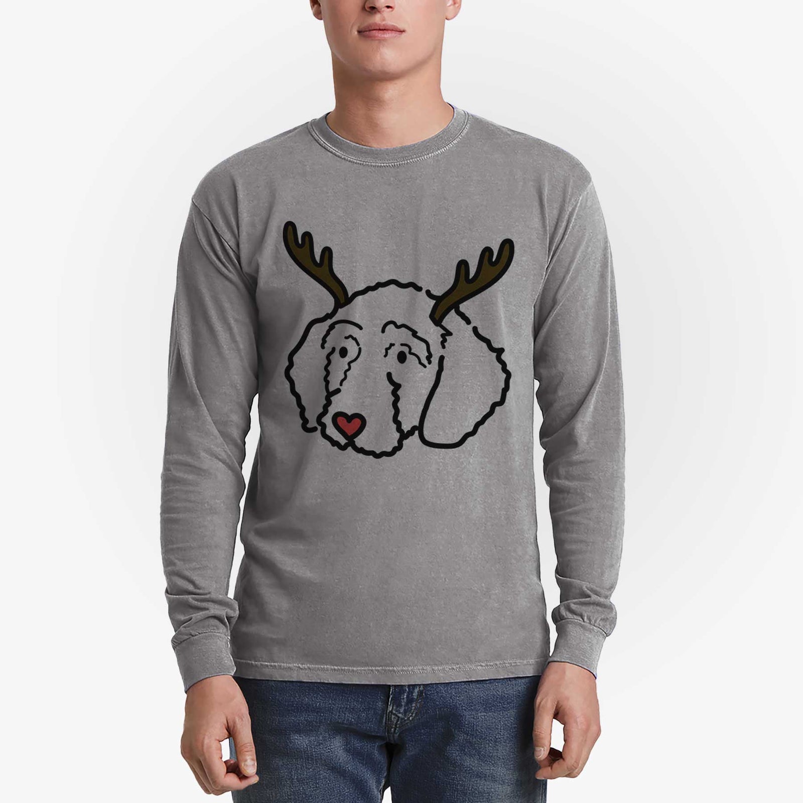 Red Nose Goldendoodle - Hanna - Heavyweight 100% Cotton Long Sleeve