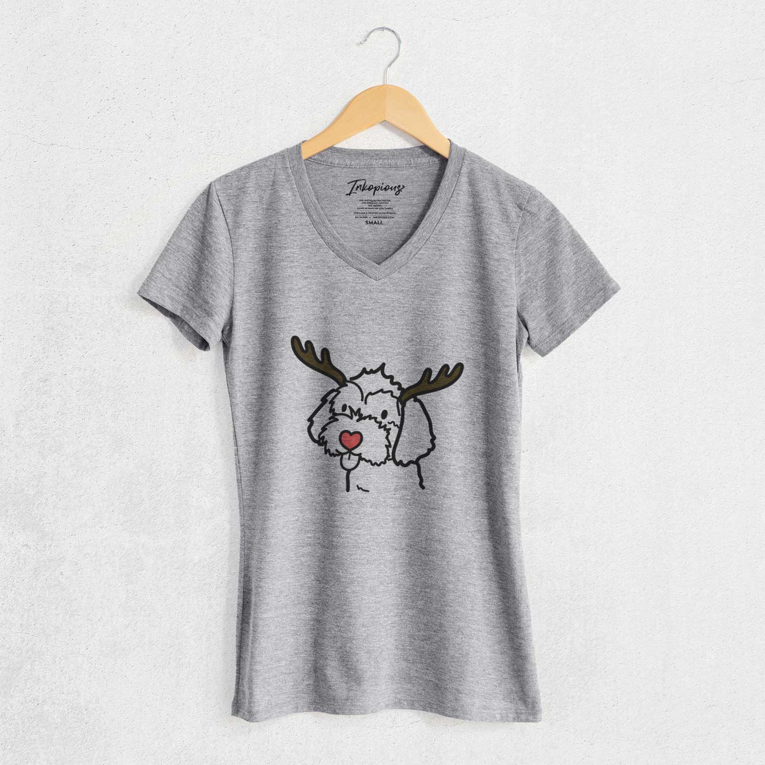 Red Nose Havapoo - Women's V-neck Shirt