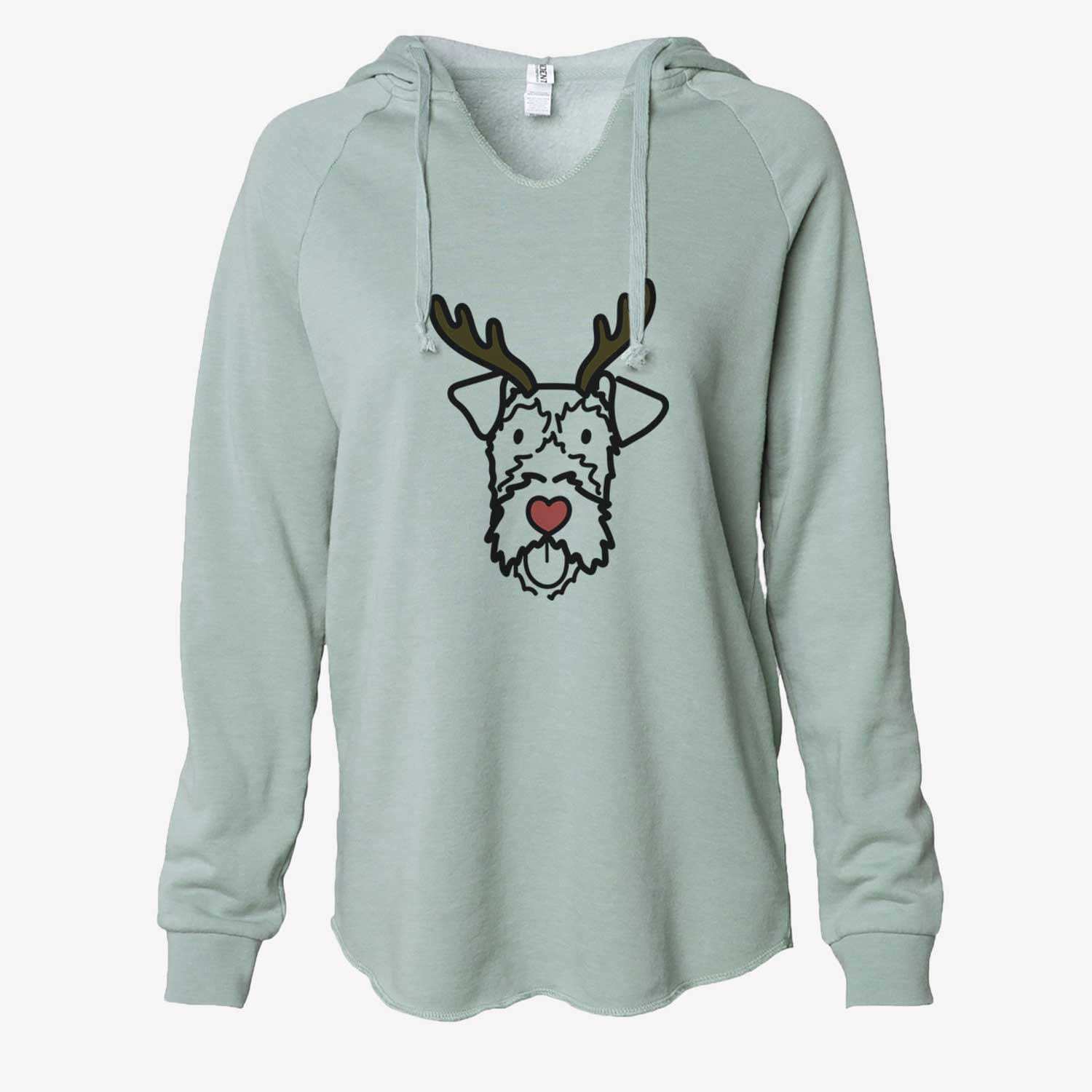 Red Nose Irish Terrier - Cali Wave Hooded Sweatshirt