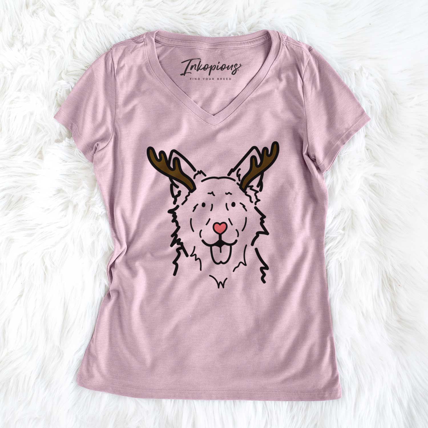 Red Nose Mudi - Jack - Women's V-neck Shirt