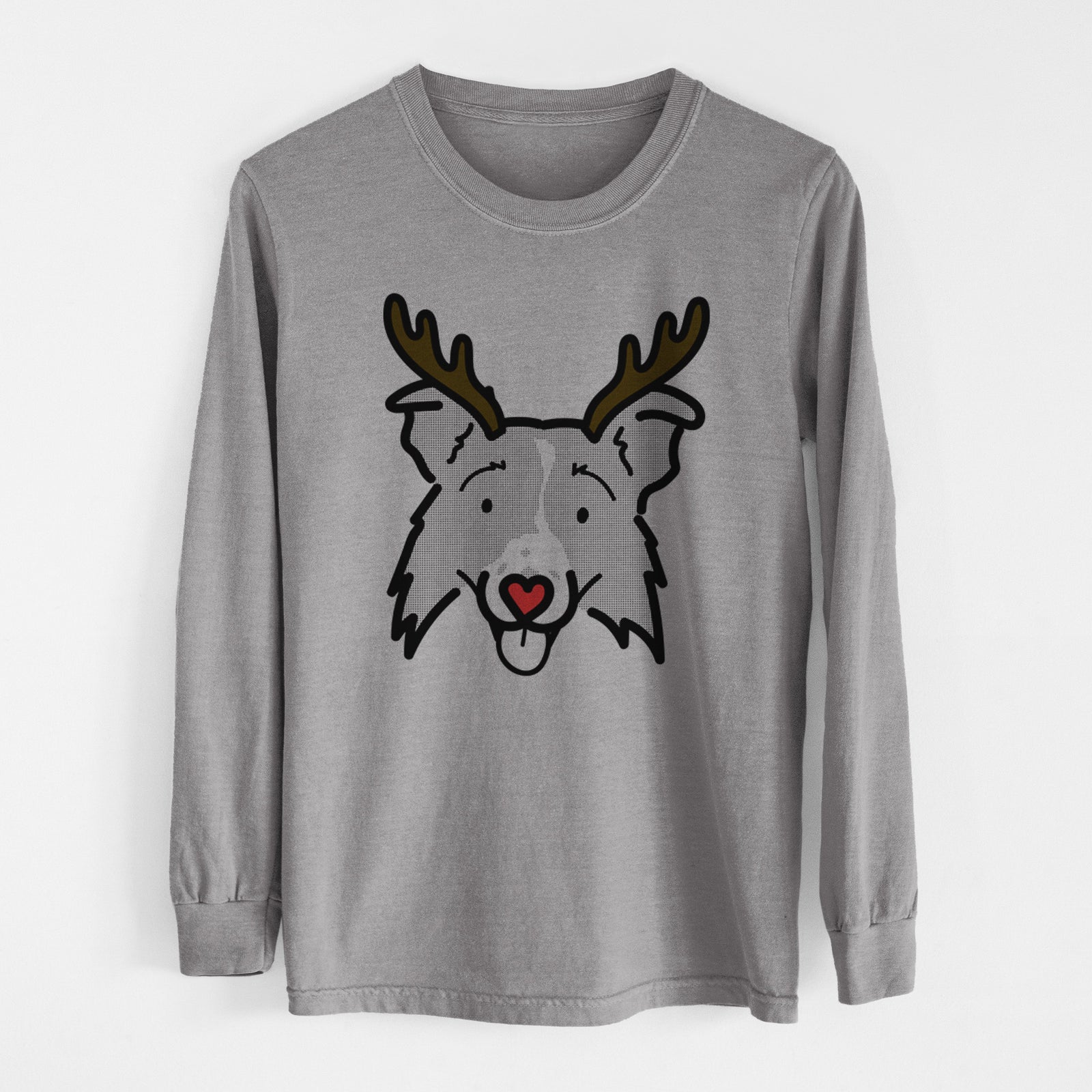 Red Nose Border Collie 2.0 - Jam - Heavyweight 100% Cotton Long Sleeve