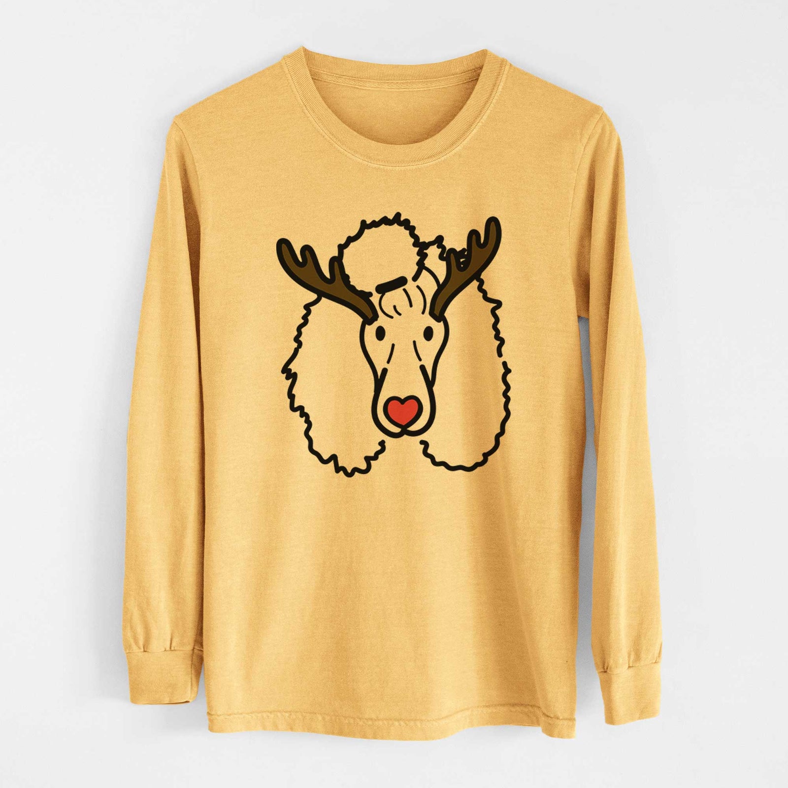 Red Nose Standard Poodle - Jemma - Heavyweight 100% Cotton Long Sleeve