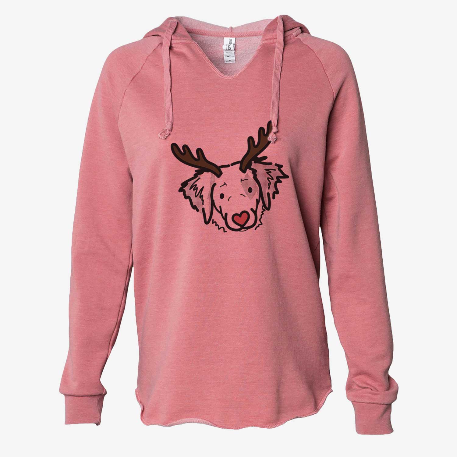 Red Nose Brittany Spaniel - Kiva - Cali Wave Hooded Sweatshirt