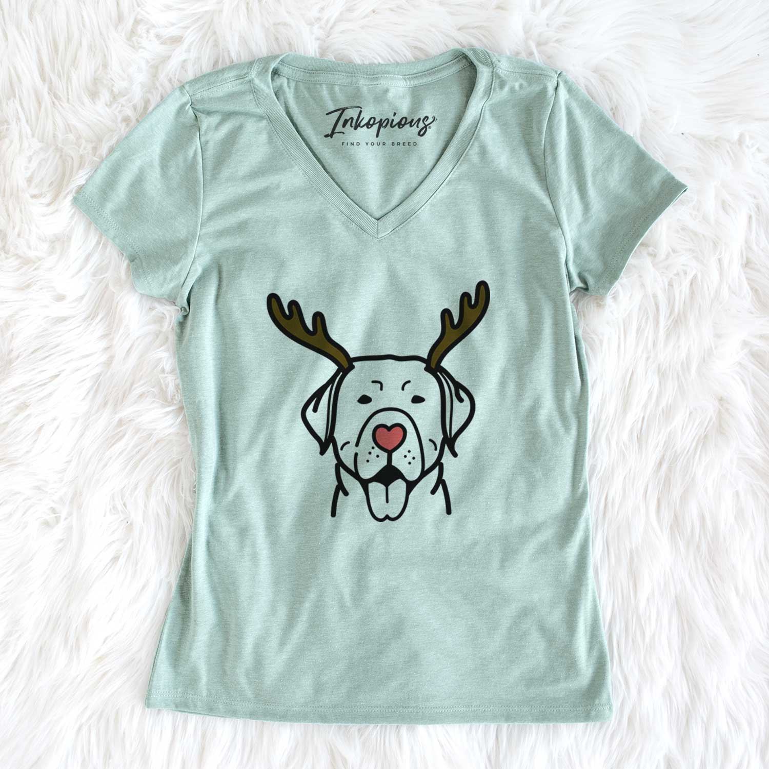 Red Nose Labrador Retriever - Women's V-neck Shirt