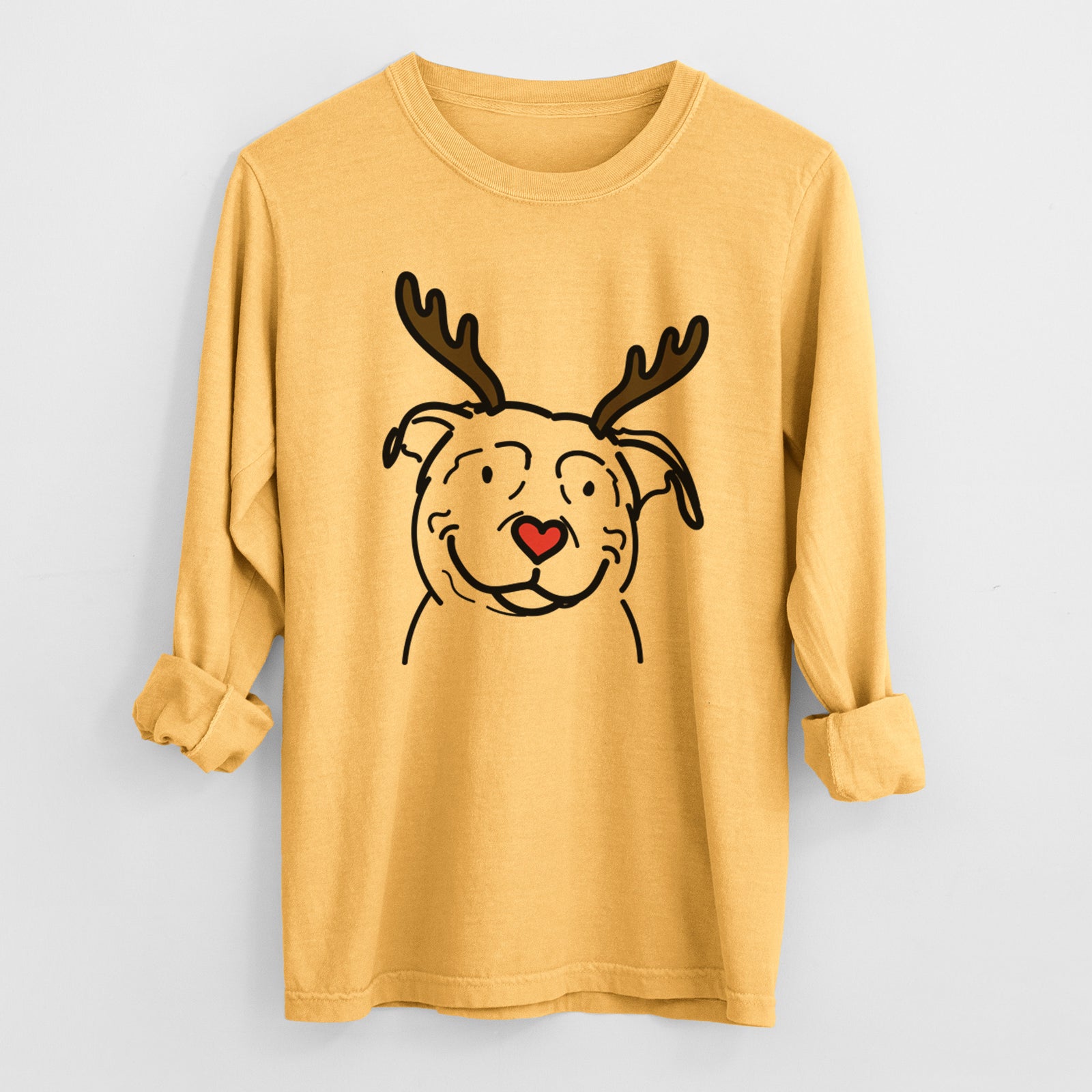 Red Nose American Pitbull Terrier - Lady - Heavyweight 100% Cotton Long Sleeve