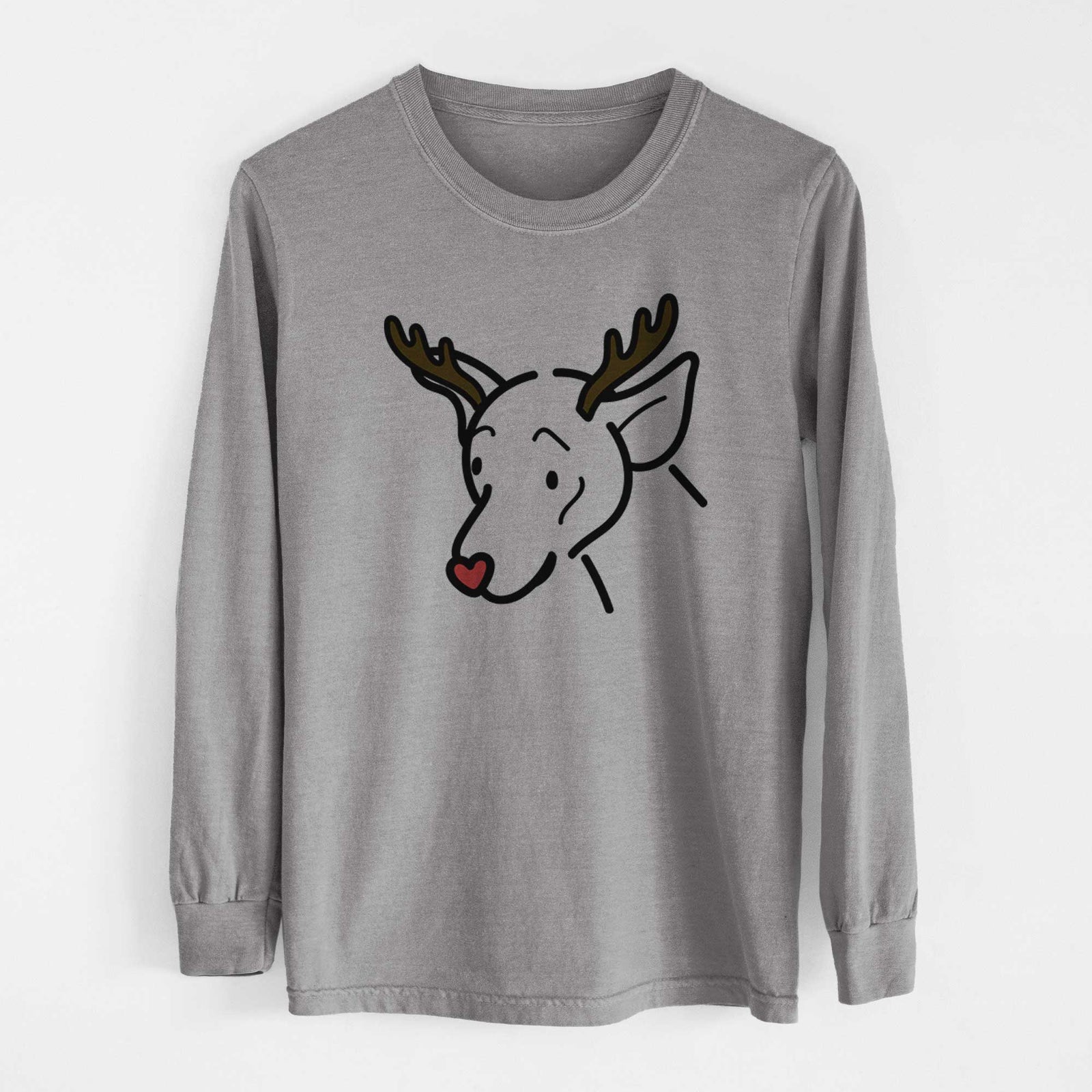 Red Nose Mixed Breed - Lucky - Heavyweight 100% Cotton Long Sleeve