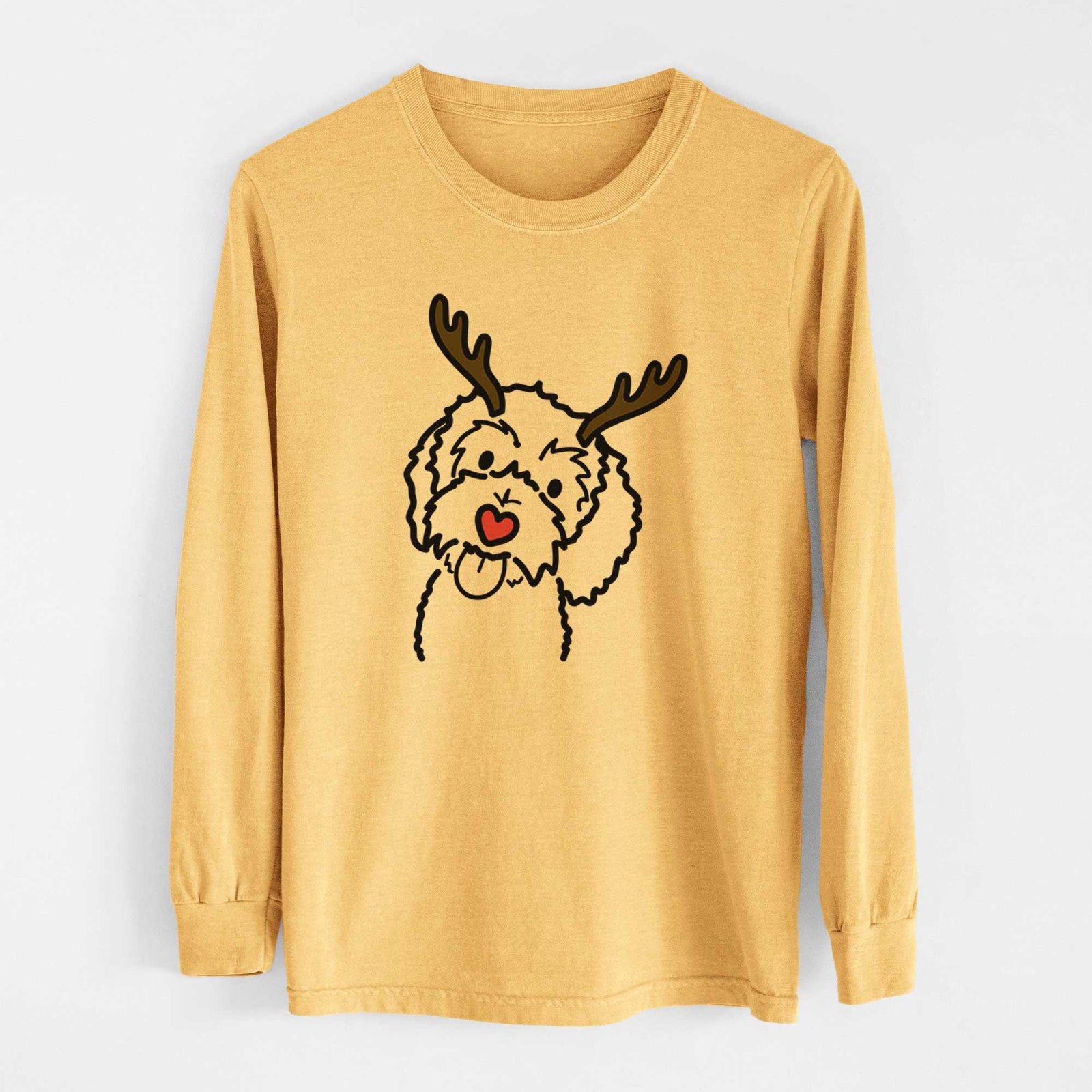 Red Nose Bernedoodle - Mabel - Heavyweight 100% Cotton Long Sleeve