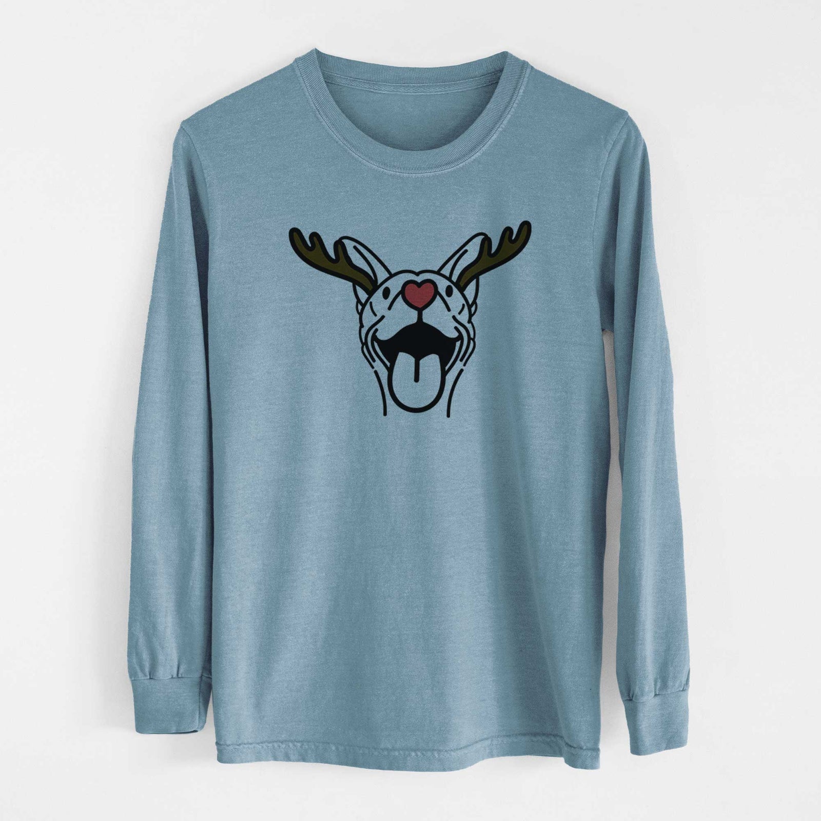 Red Nose Basenji - Merlin - Heavyweight 100% Cotton Long Sleeve