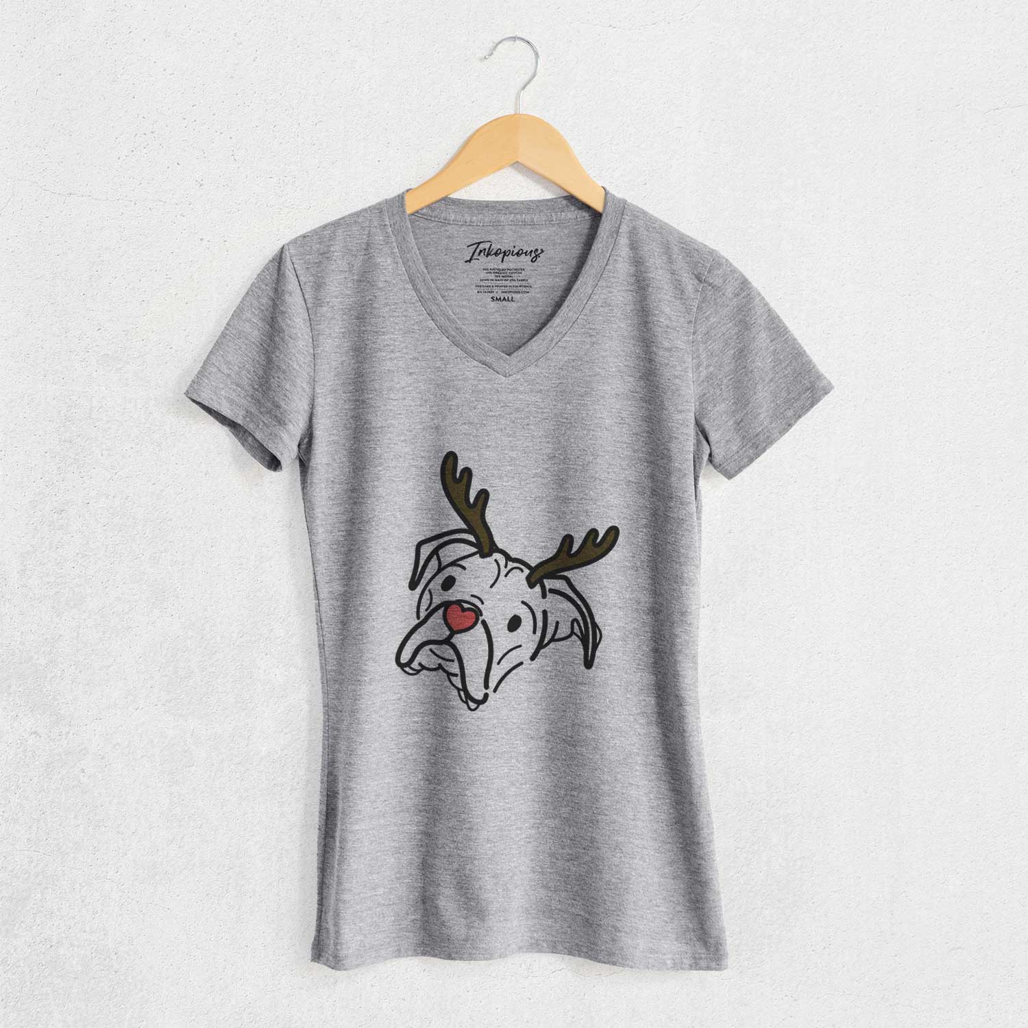 Red Nose Boxer - Noodle - Women's V-neck Shirt