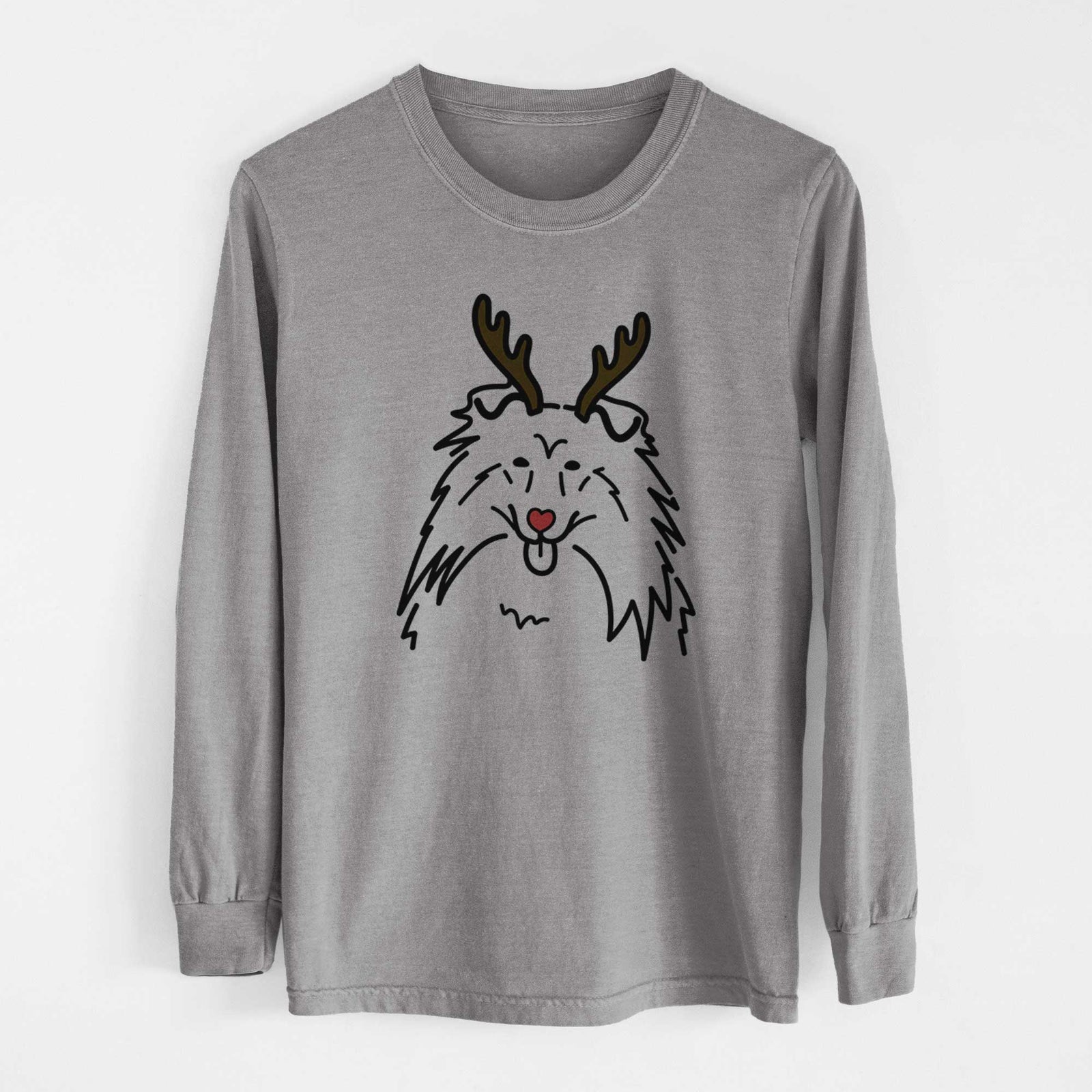 Red Nose Rough Collie - Heavyweight 100% Cotton Long Sleeve