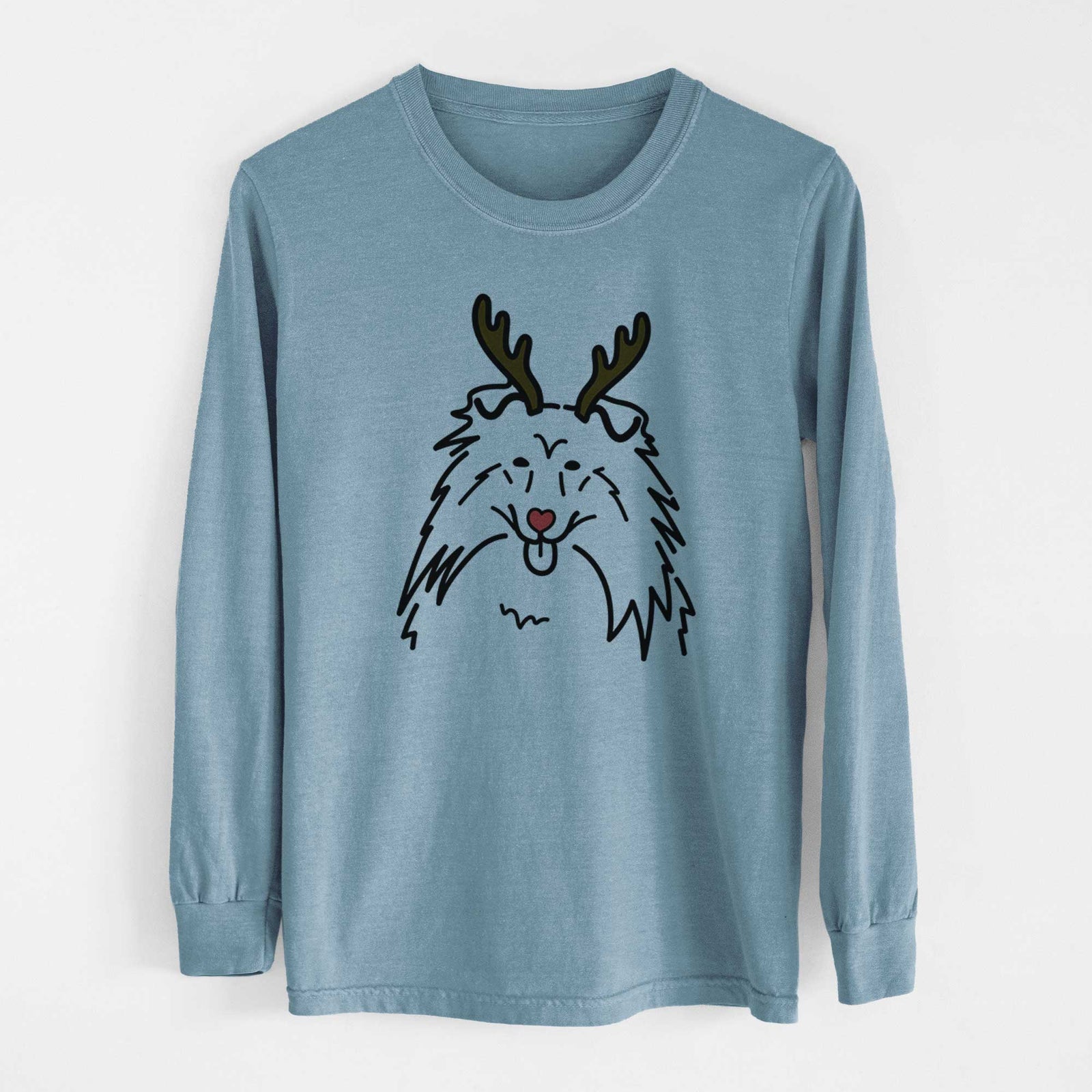 Red Nose Rough Collie - Heavyweight 100% Cotton Long Sleeve