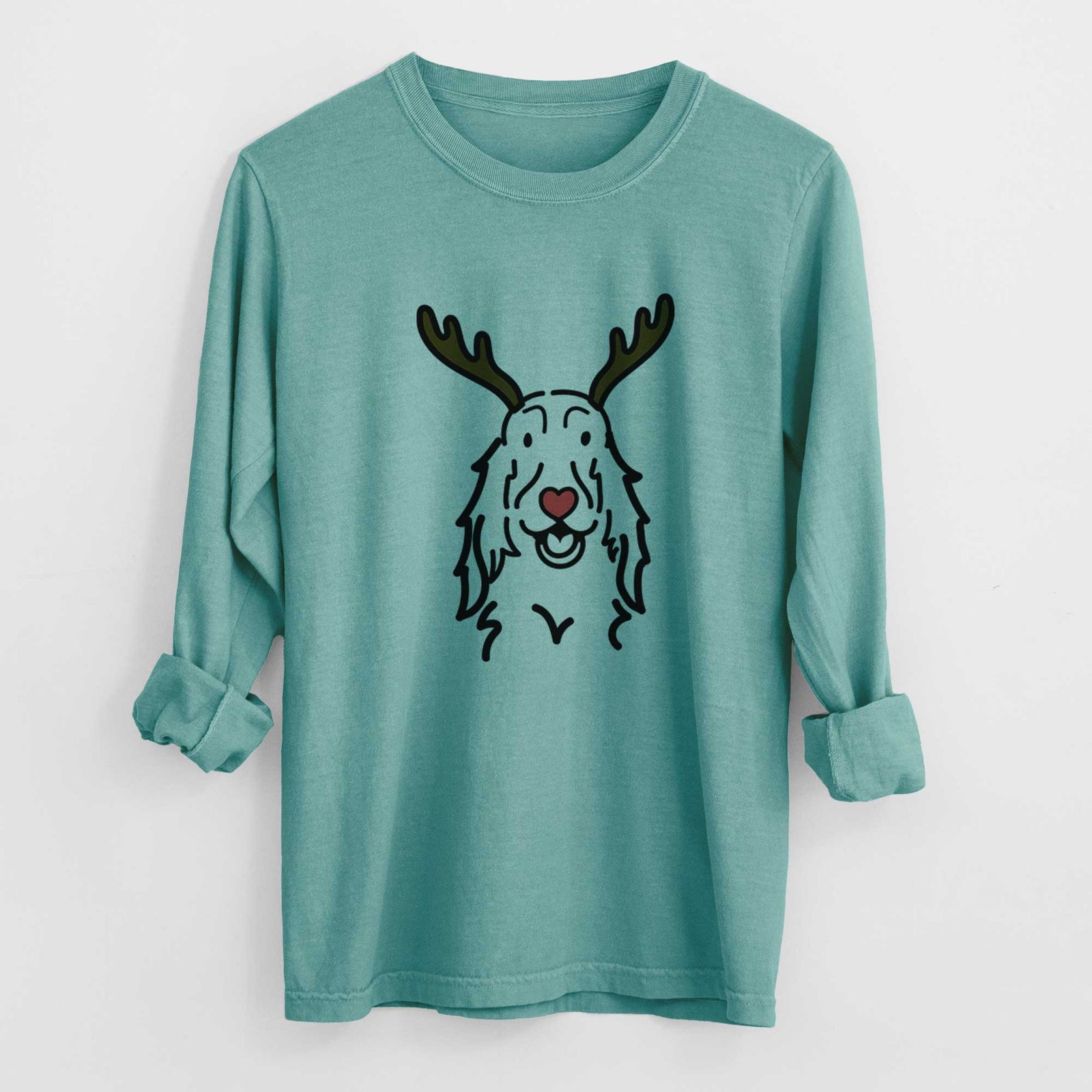 Red Nose Setter - Heavyweight 100% Cotton Long Sleeve
