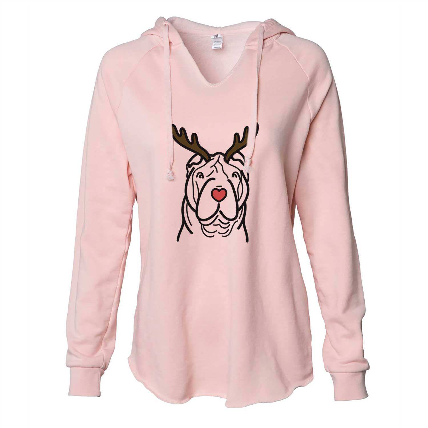 Red Nose Shar Pei - Cali Wave Hooded Sweatshirt