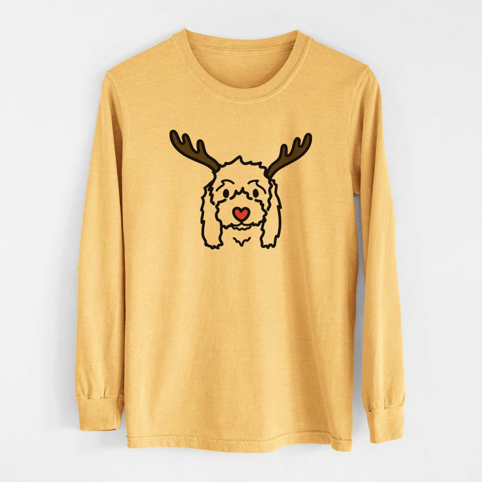 Red Nose Coton de Tulear - Sophie - Heavyweight 100% Cotton Long Sleeve