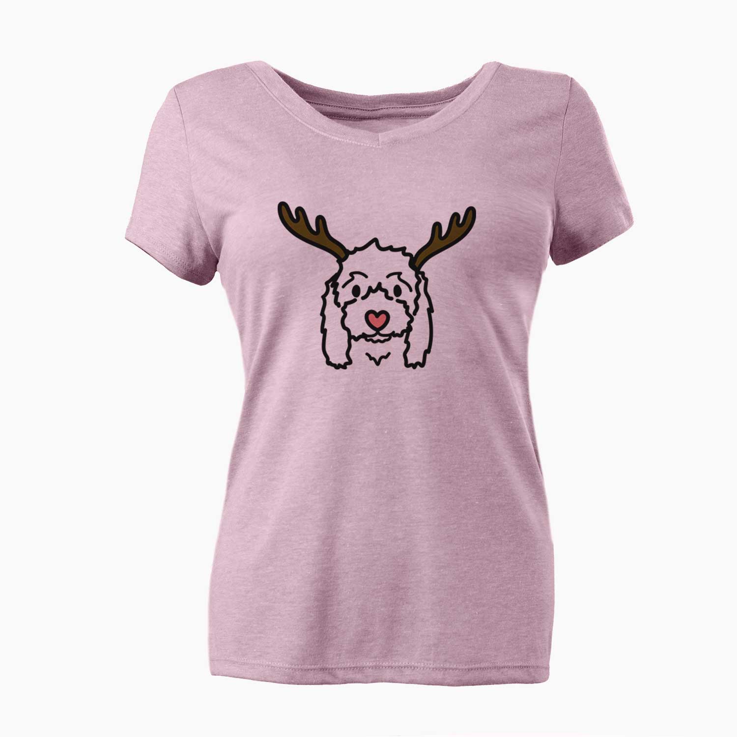 Red Nose Coton de Tulear - Sophie - Women's V-neck Shirt