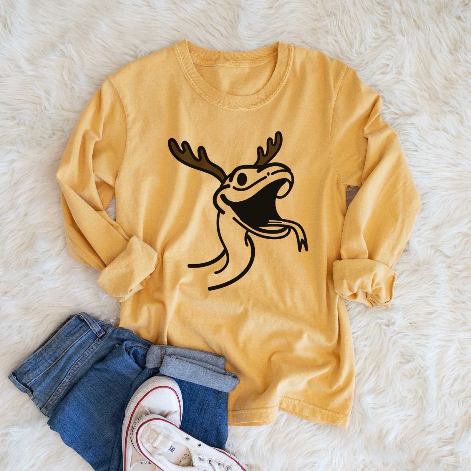 Red Nose Snake - Spike - Heavyweight 100% Cotton Long Sleeve