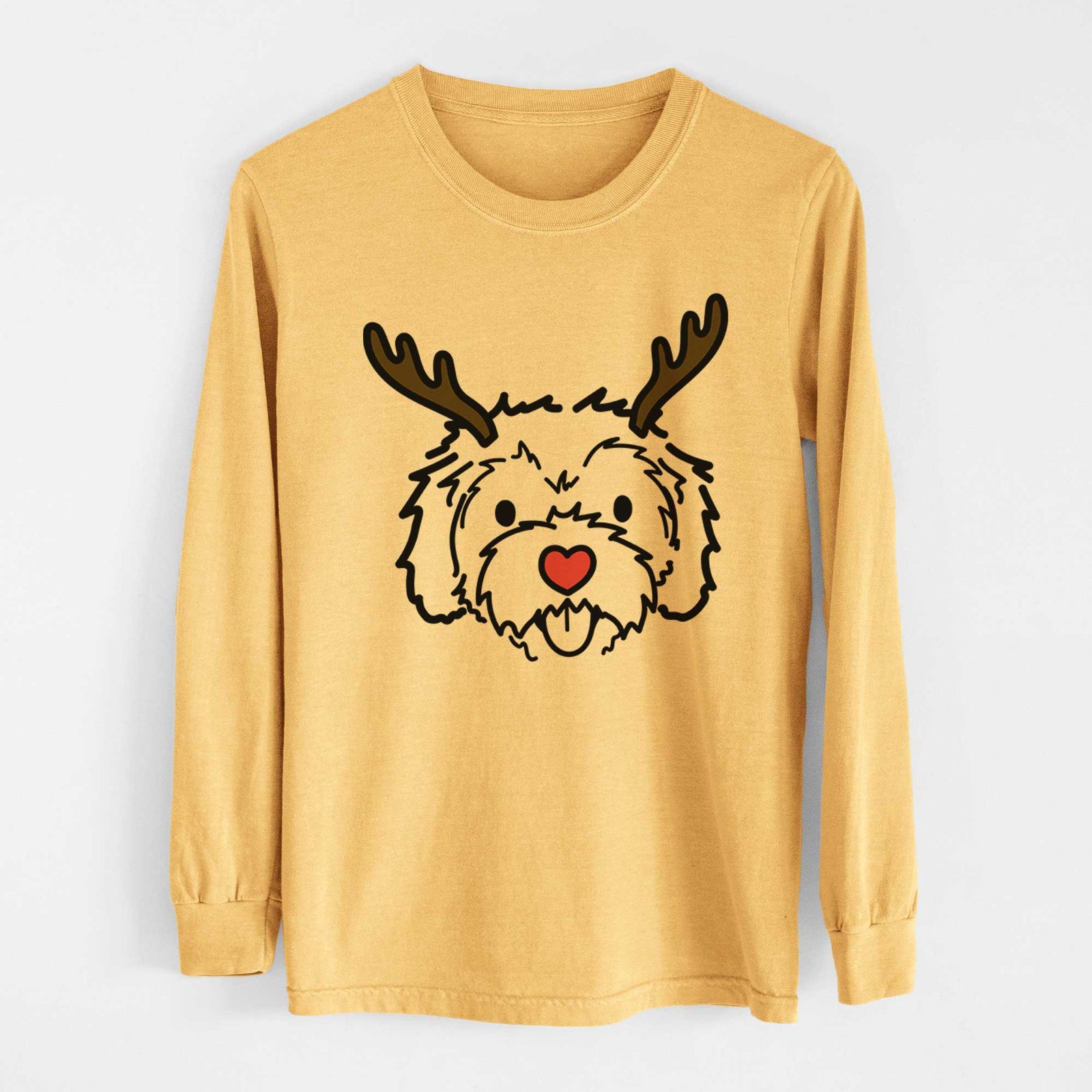 Red Nose Cockapoo - Sprinkles - Heavyweight 100% Cotton Long Sleeve