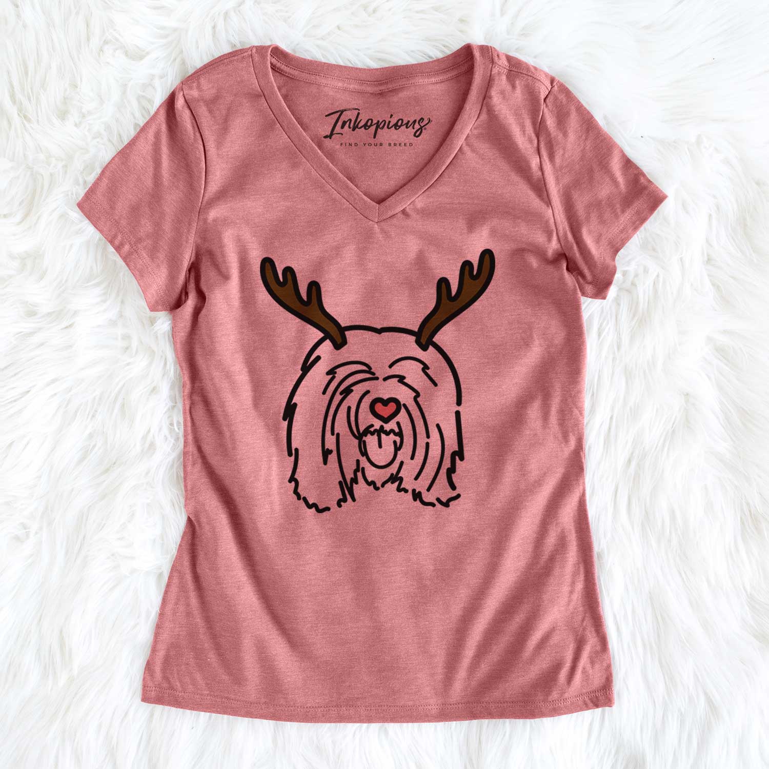 Red Nose Tibetan Mastiff - Stan - Women's V-neck Shirt