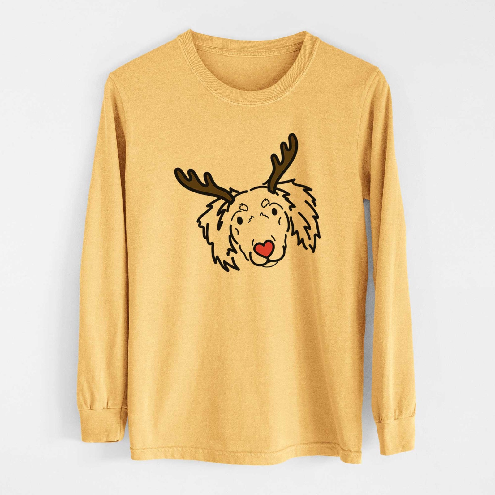 Red Nose Dachshund Mix - Tilly - Heavyweight 100% Cotton Long Sleeve