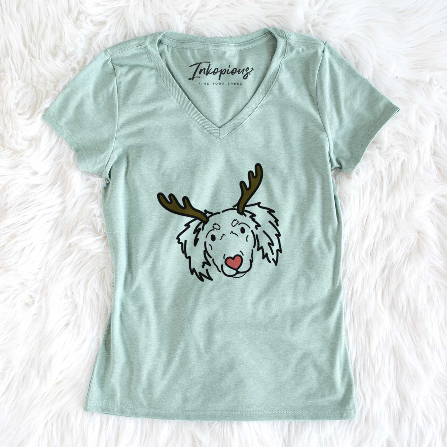 Red Nose Dachshund Mix - Tilly - Women's V-neck Shirt