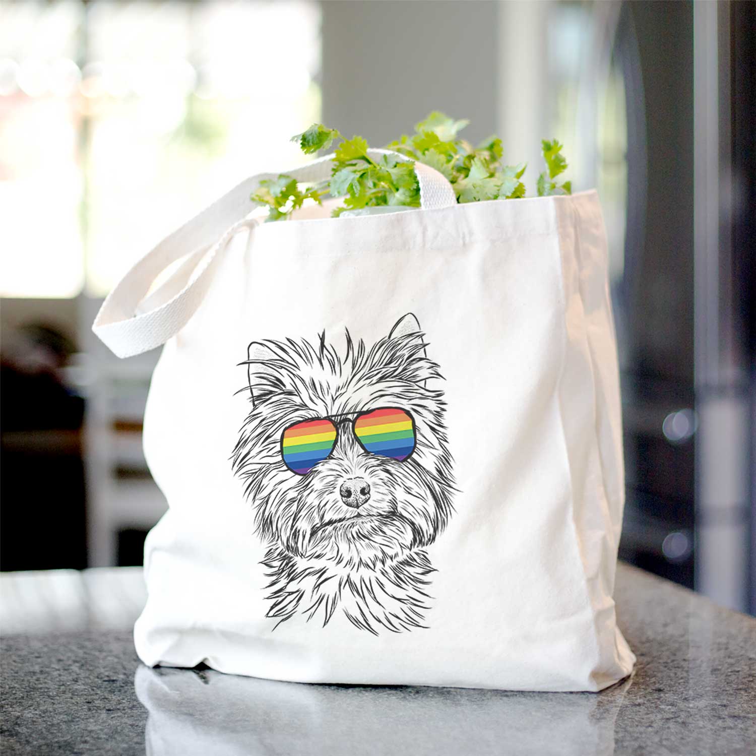 Dakota the Yorkshire Terrier - Tote Bag