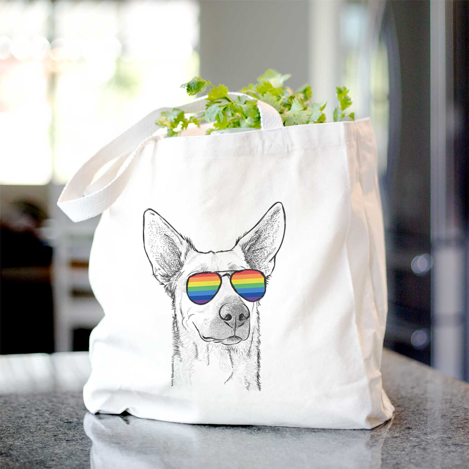 Ember the Shepherd Mix - Tote Bag