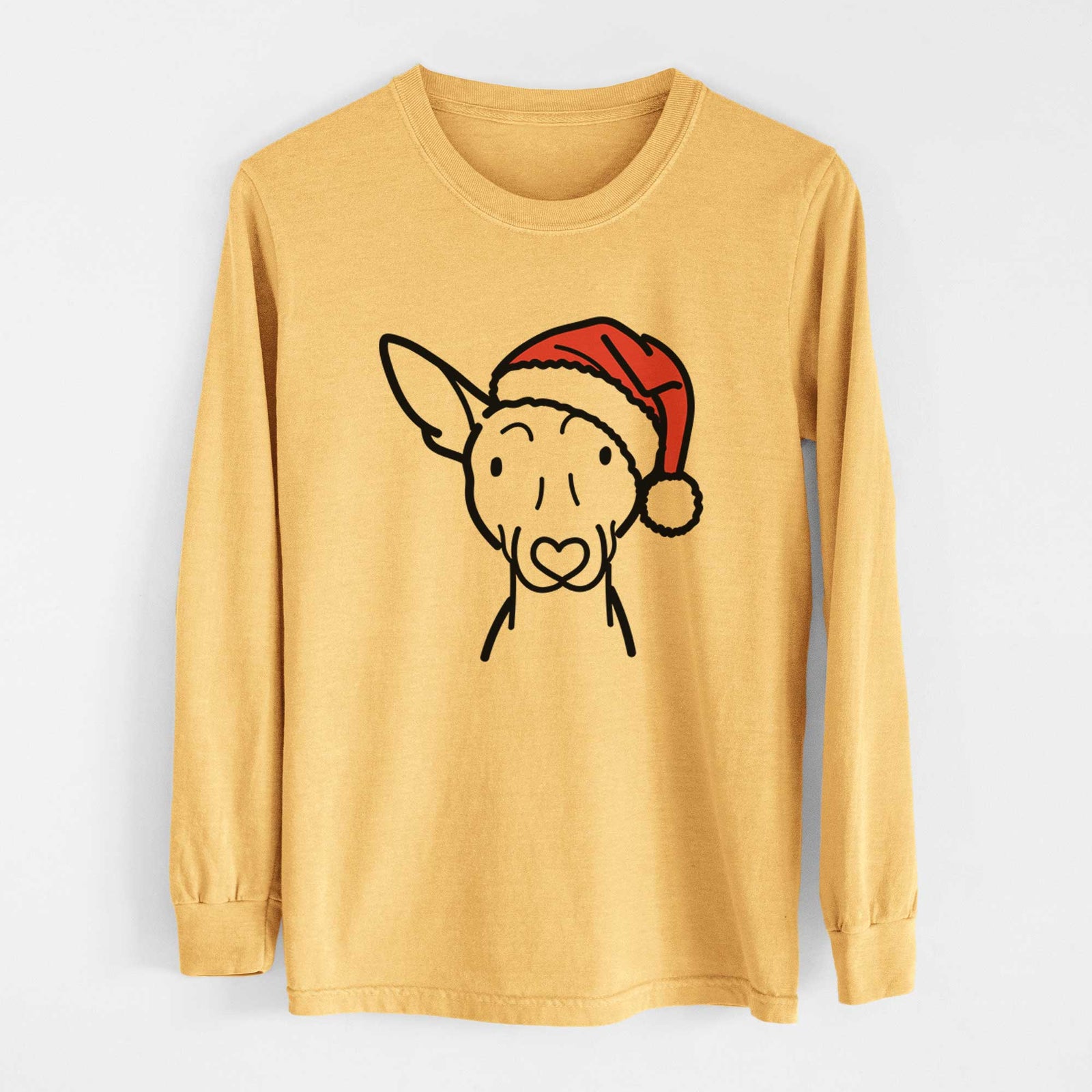 Jolly American Hairless Terrier - Heavyweight 100% Cotton Long Sleeve