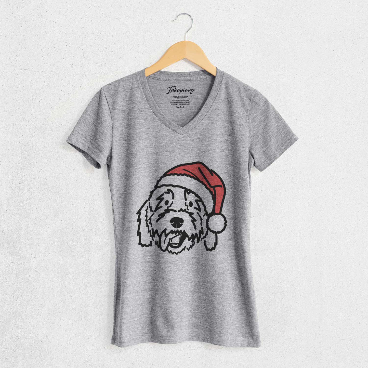 Jolly Goldendoodle - Barry - Women's V-neck Shirt