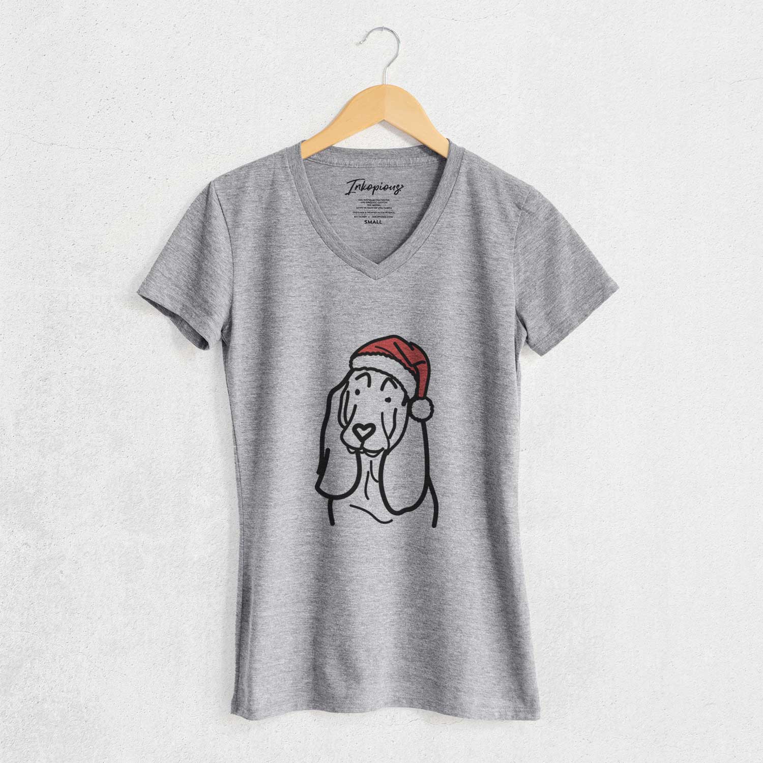 Jolly Basset Hound - Women's V-neck Shirt