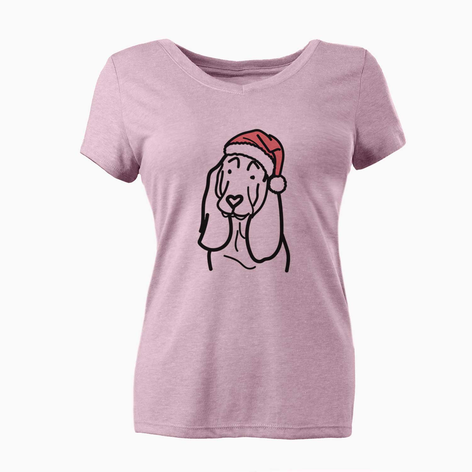 Jolly Basset Hound - Women's V-neck Shirt