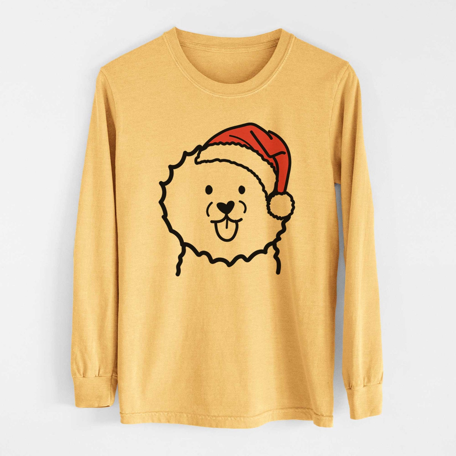 Jolly Bichon Frise - Heavyweight 100% Cotton Long Sleeve