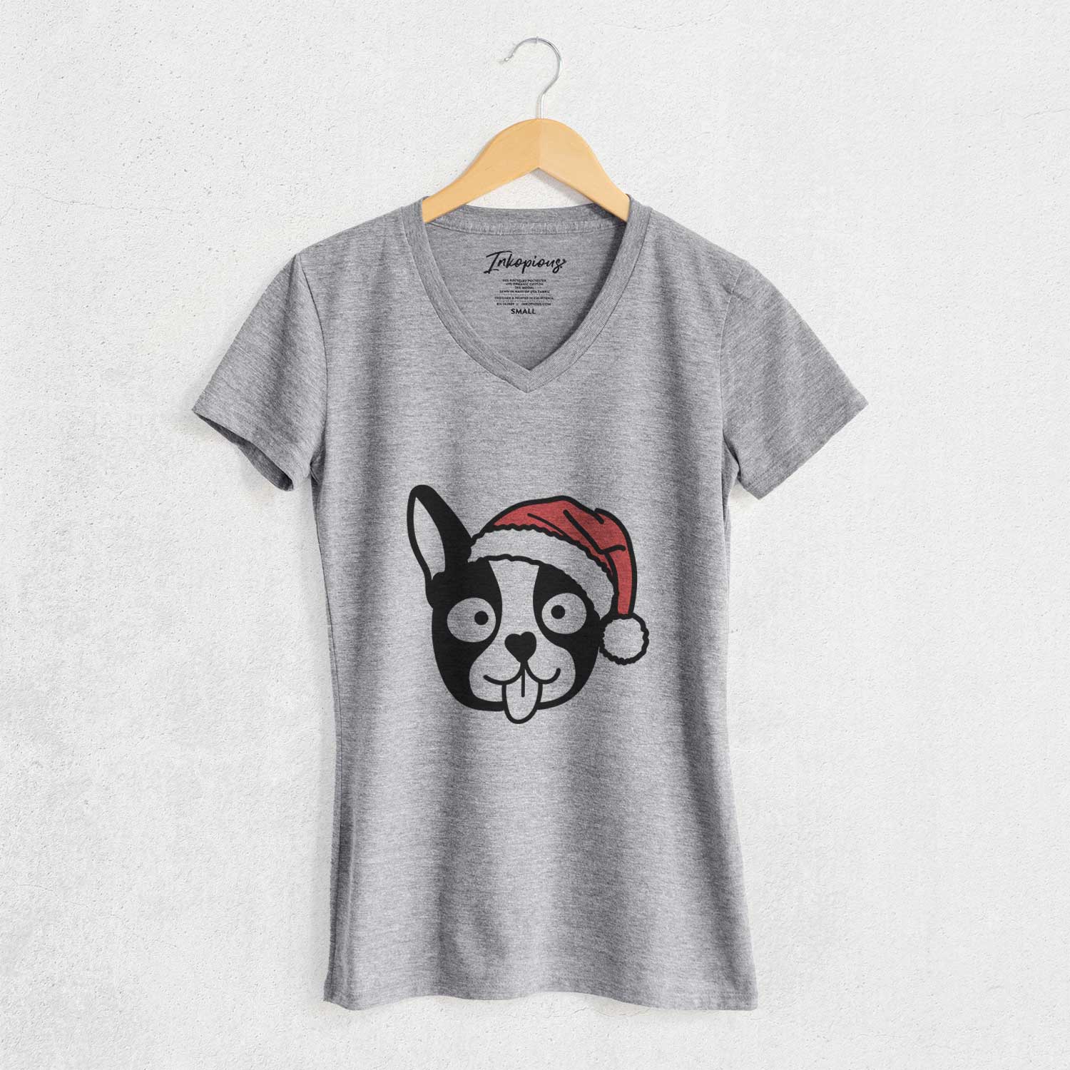 Jolly Boston Terrier - Women's V-neck Shirt