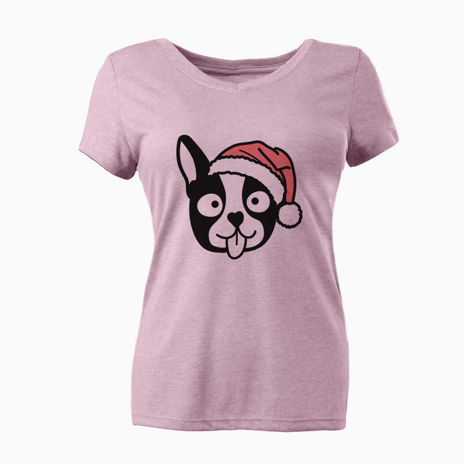 Jolly Boston Terrier - Women's V-neck Shirt