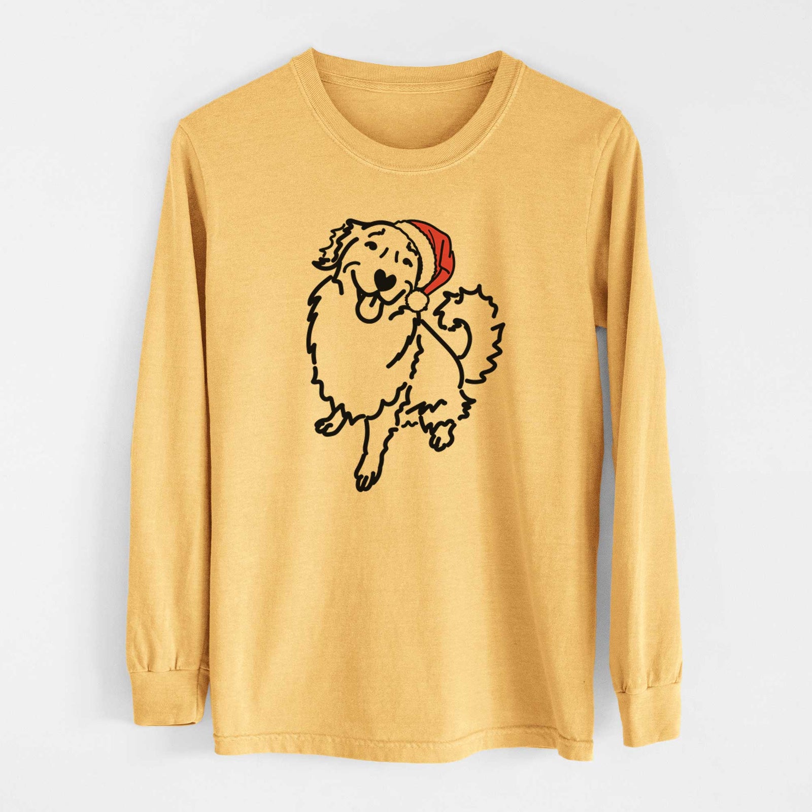 Jolly Golden Retriever - Brinkley - Heavyweight 100% Cotton Long Sleeve