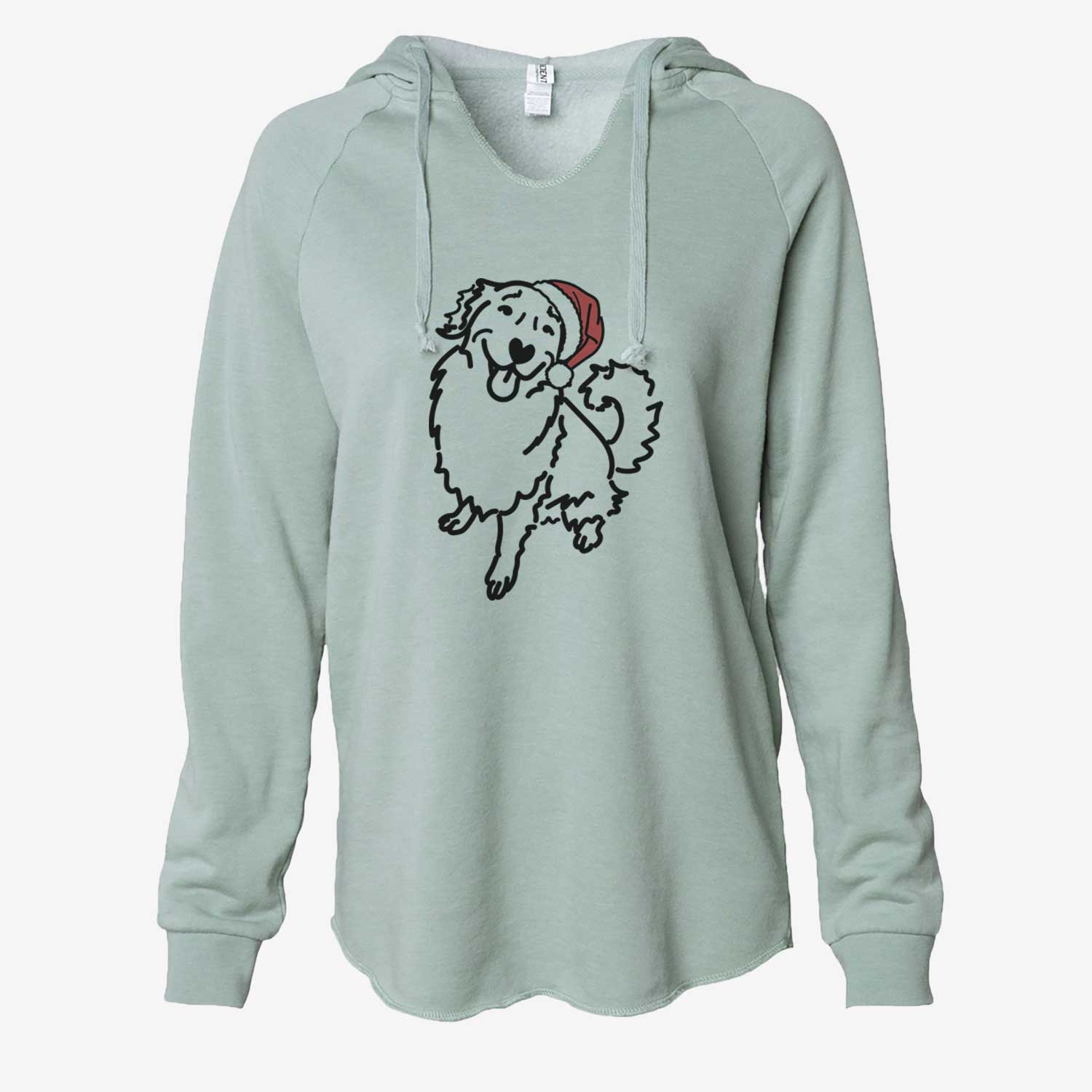 Jolly Golden Retriever - Brinkley - Cali Wave Hooded Sweatshirt