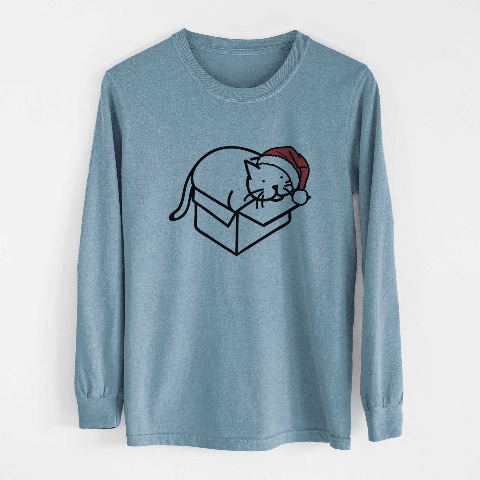Jolly Cat in a Box - Charlie - Heavyweight 100% Cotton Long Sleeve