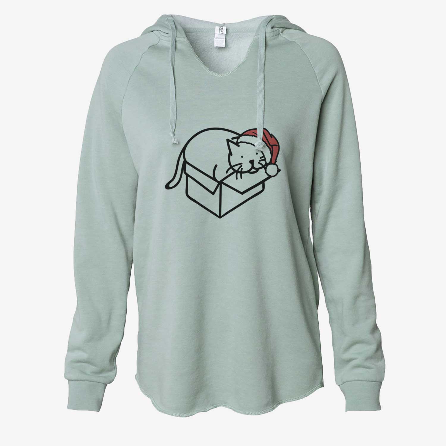 Jolly Cat in a Box - Charlie - Cali Wave Hooded Sweatshirt