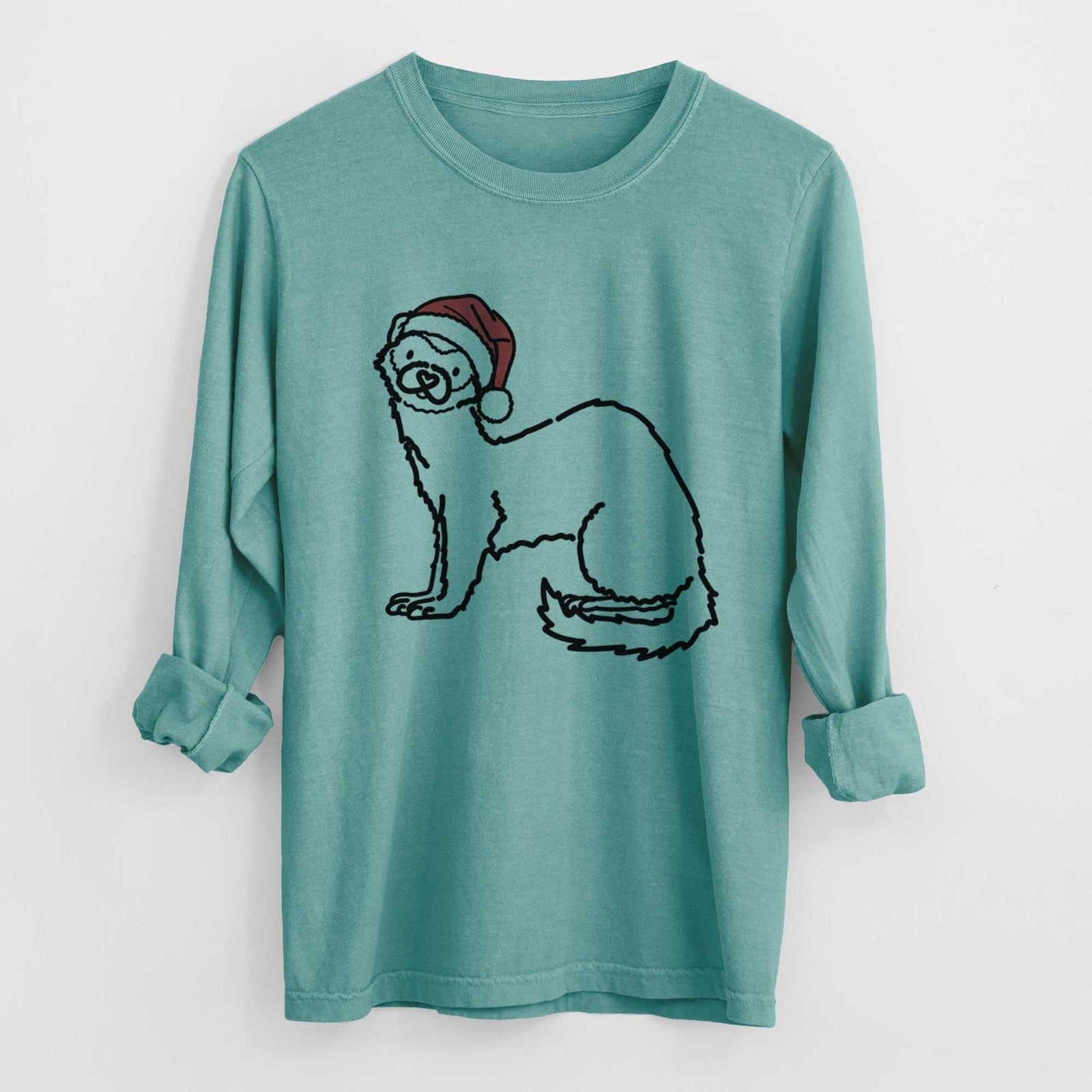 Jolly Ferret - Fern - Heavyweight 100% Cotton Long Sleeve