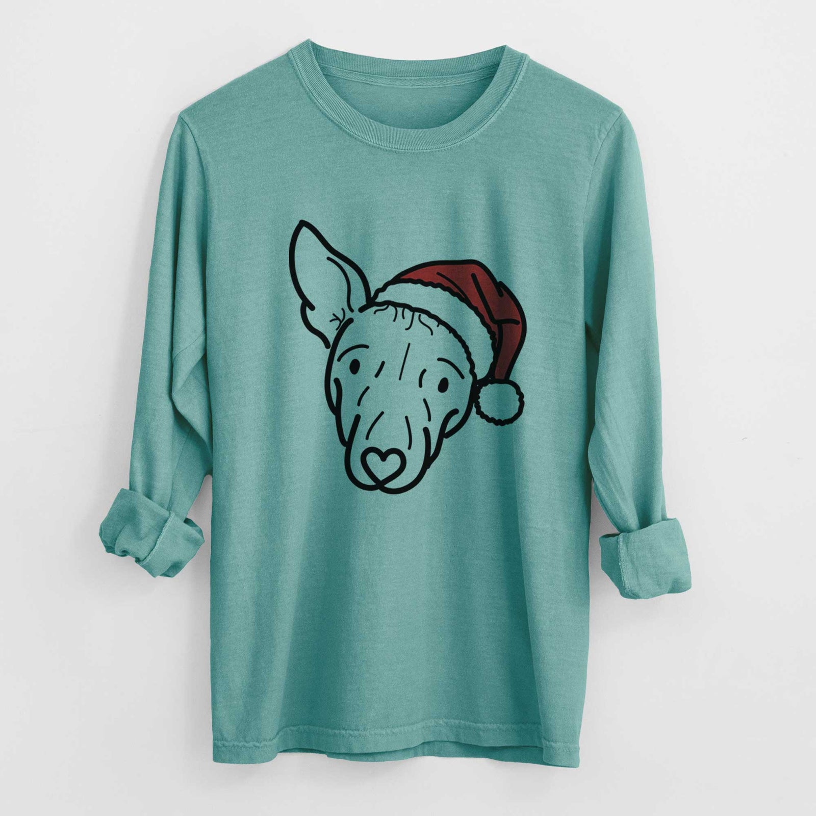 Jolly American Hairless Terrier - Georgia - Heavyweight 100% Cotton Long Sleeve