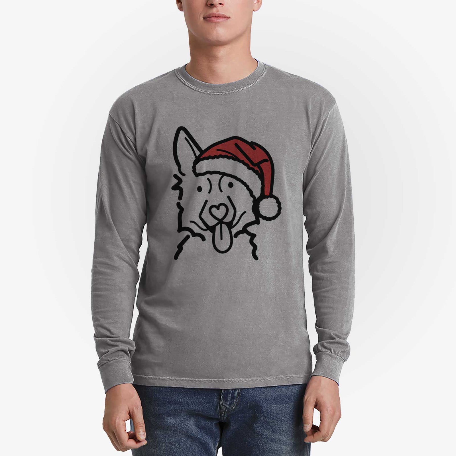 Jolly German Shepherd - Heavyweight 100% Cotton Long Sleeve